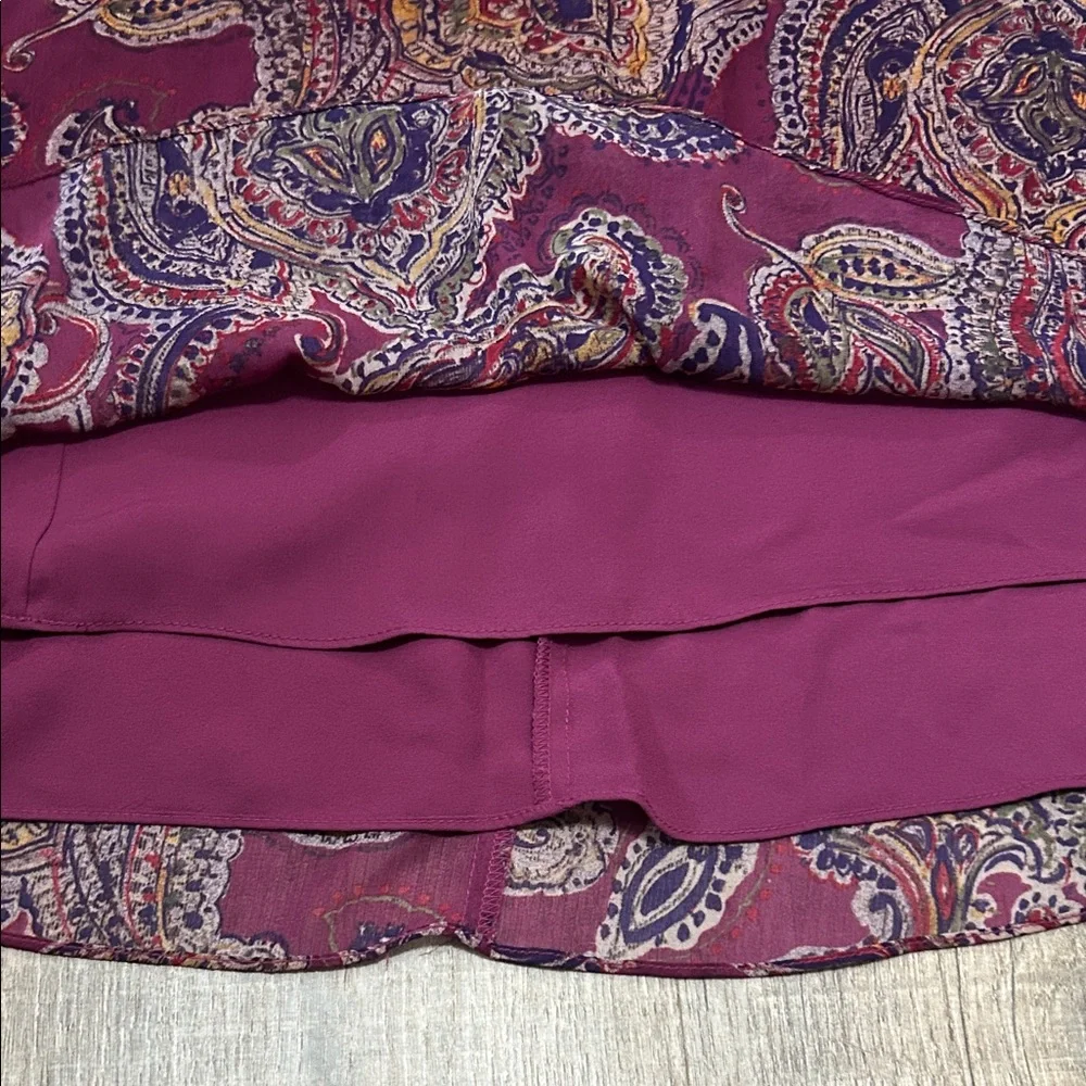Ralph Lauren Paisley  Dress in Rich Purple - Picture 8 of 9